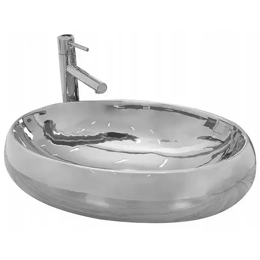 Умывальник Rea Melania silver накладной серебристый REA-U0423, Хром - фото 1