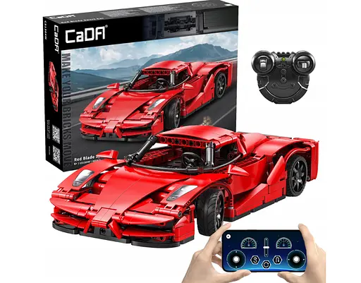 Конструктор машина на радиоуправлении CADA Red Blade гонка 405 деталей - фото 2
