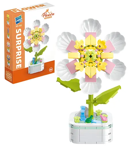 3D конструктор Flowers Гардения на 127 деталей (25-113) - фото 3