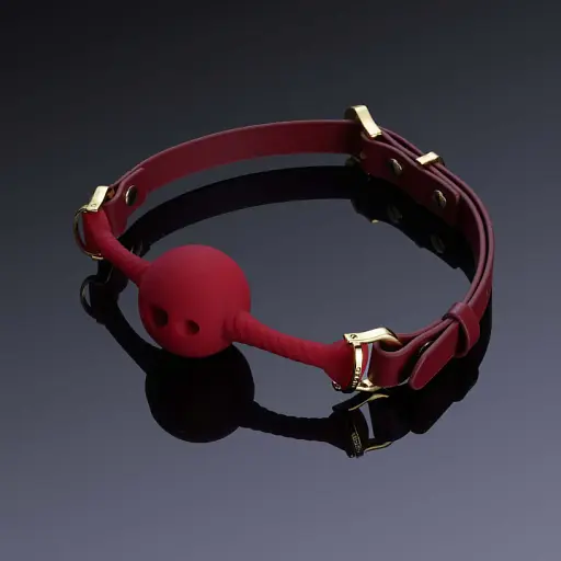 Кляп Upko Breathable Mouth Gag 3.5 см червоний - фото 2