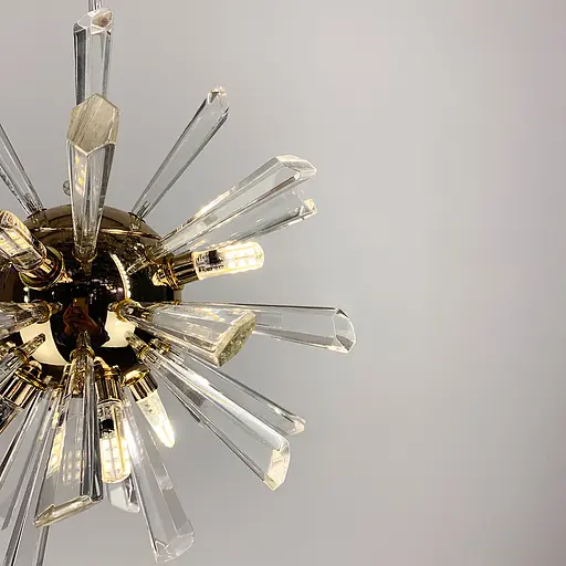 Круглый дизайнерский подвес с кристаллами | Line F | Арт. NO4/1-240 AB - фото 7