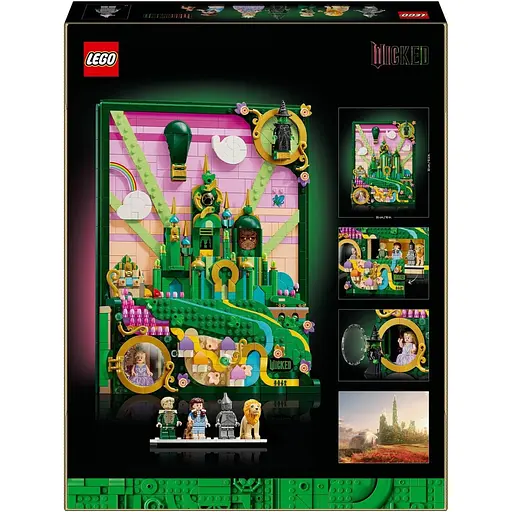 Конструктор LEGO Wicked Эмеральд-сити Настенный декор 1518 деталей (75685) - фото 3