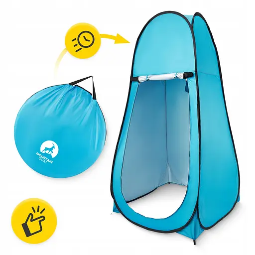 Намет туалет-душ, переодягальня Mountain Goat Pop-Up 200 x 110 x 110 см саморозкладний Sky Blue (P-5905973401456) - фото 10