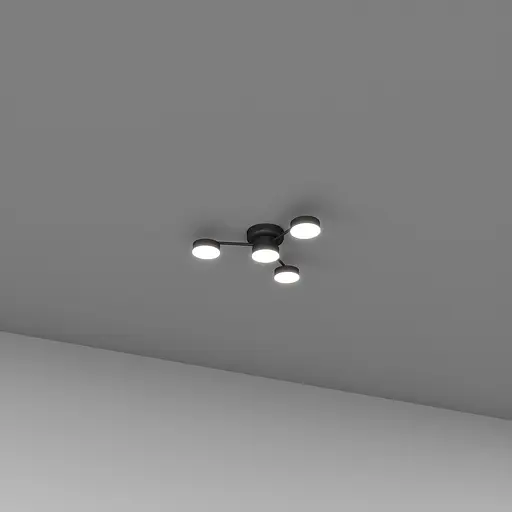 Стельовий світильник SV0004-4 BK 4000K - фото 1