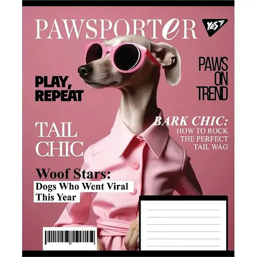 Зошит учнівський "Animal's fashion" Yes 767779 18 аркушів Різнокольоровий - фото 1