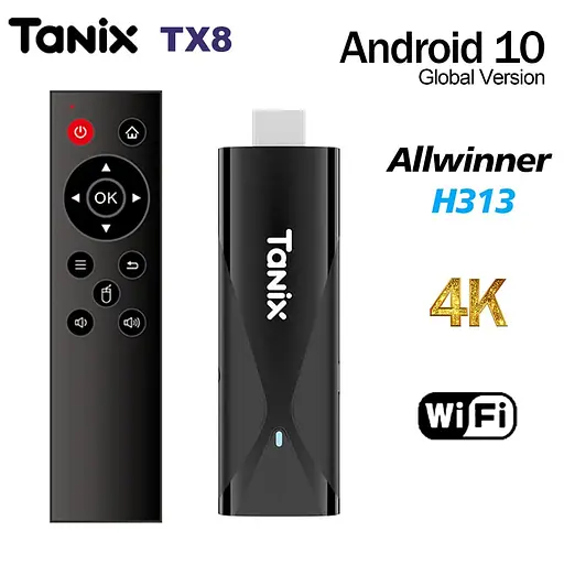 Tanix TX8 2/16Gb Allwinner H313 Android 10, медіаплеєр 4K HDR SmartTV Box (TX8) смарт ТВ стік - фото 7