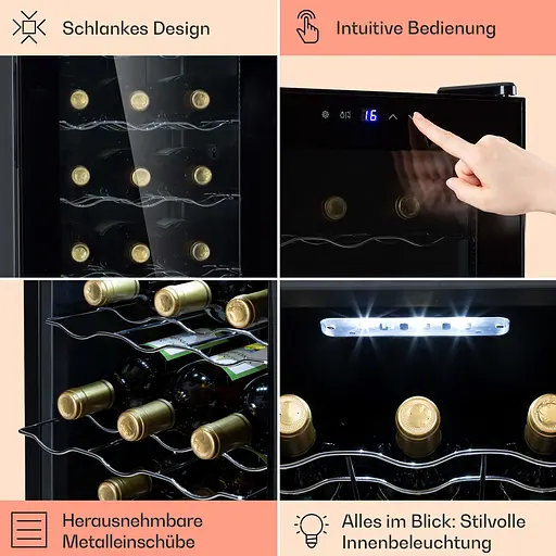 Винний холодильник Klarstein Barolo 15 Uno (10041207) - фото 7