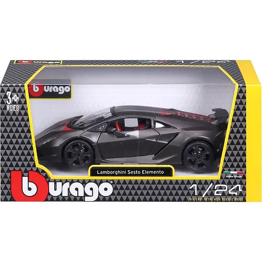 Автомодель Bburago Lamborghini Sesto Elemento 1:24 Metallic Grey (18-21061) [119070] - фото 13