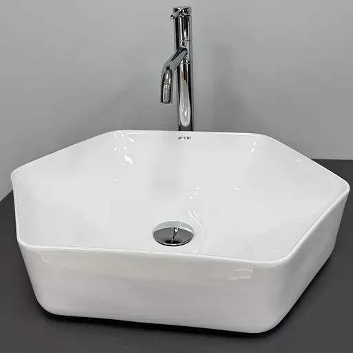 Умивальник VBI Quaglio white накладний VBI-012622, Білий - фото 3