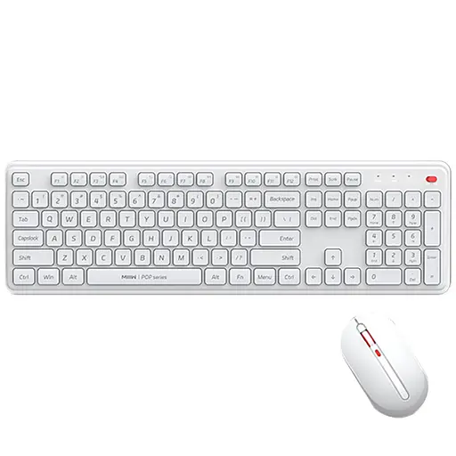 Бездротова клавіатура та миша Xiaomi MiiiW POP Combo Gen 3 (MW24PB03) White