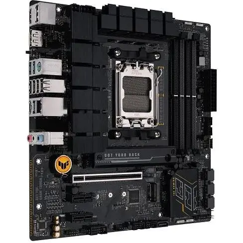 Материнская плата Asus AM5 TUF Gaming B650M-E, B650, 4xDDR5, Int.Video (CPU), 4xSATA3, 2xM.2, 1xPCI-E 4.0 16x, 2xPCI-E 4.0 1x, Realtek 7. 6xUSB3.2/6xUSB2.0, HDMI/2xDP, MicroATX - фото 3