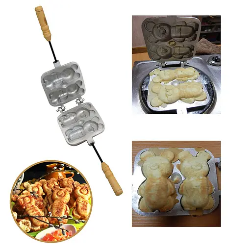 Форма для випічки м'якого пісочного печива "Ведмедики", Ласунка 81908 - фото 1