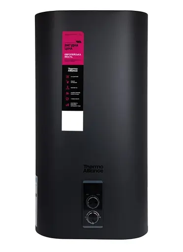 Водонагреватель электрический Thermo Alliance, 2 кВт, мокрый ТЭН, 50 л плоский, вертикальный, прямоугольный, черный (DT50V20G(PD)/2В) - фото 1