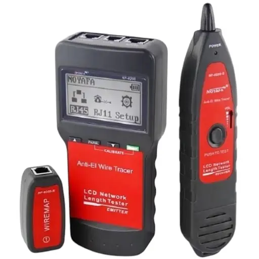 Кабельний тестер Noyafa NF-8200 для RJ45 RJ11 багатофункціональний трасошукач вимірювач відстаней (18890) - фото 1