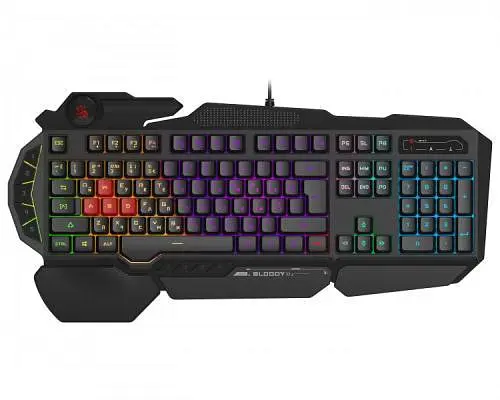 Клавіатура Bloody B310N чорний, USB, ігрова, неонове підсвічування, ефекти дихання - фото 1