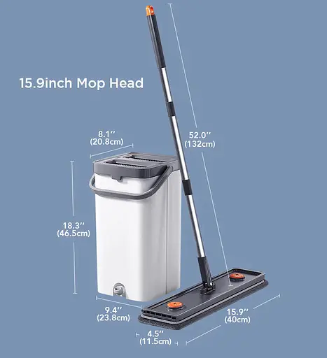 Набор швабра и ведро с отжимом Joybos Z87 (четыре сменные насадки) - фото 5