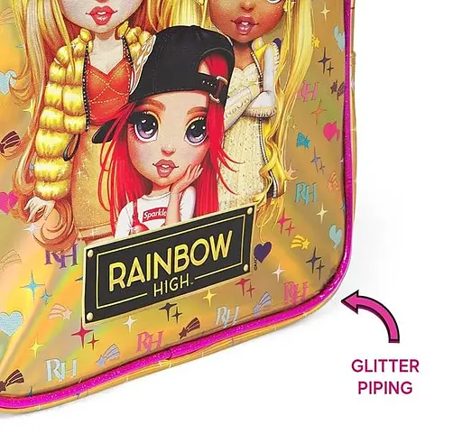 Детский рюкзак Perletti Kids Rainbow High Mini золотистый (P13282) - фото 5