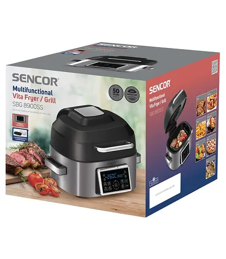 Мультипечь Sencor Vita 1660Вт 6л 40-265°C 7 программ металл/пластик серо-черный - фото 5