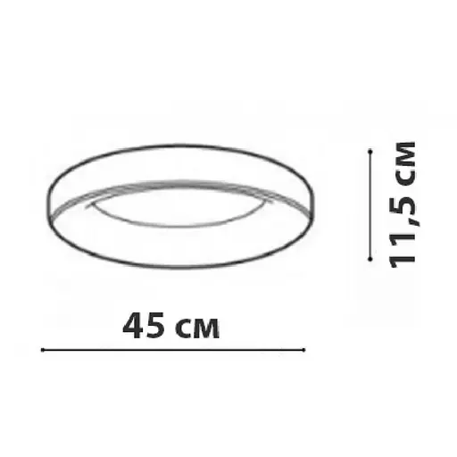 Стельовий світильник Friendlylight Rim 45 LED 3000K Black FL2091 - фото 6