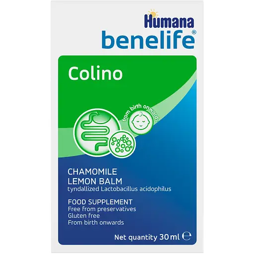 Диетическая добавка Humana Benelife Colino для устранения симптомов кишечных колик с рождения флакон 30 мл - фото 1