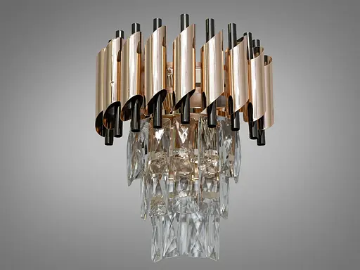 Шляхетно красивий, сучасний кришталевий настінний світильник - фото 1