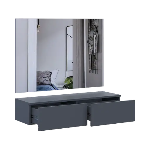 Комплект мебели Doros Левия + зеркало Графит 100х32х100 (42005236) - фото 4