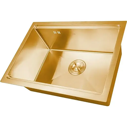 Золота мийка Nett NG-5742 під стільницю з нержавійки кухонна станція - фото 2