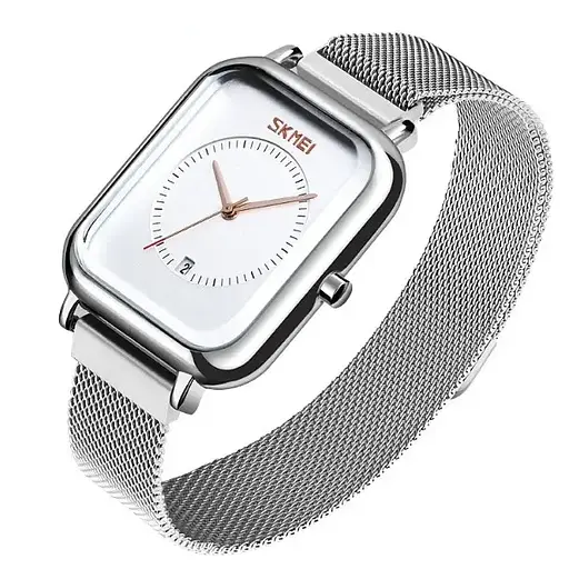 Мужские наручные классические часы Skmei 9207 Серебристый