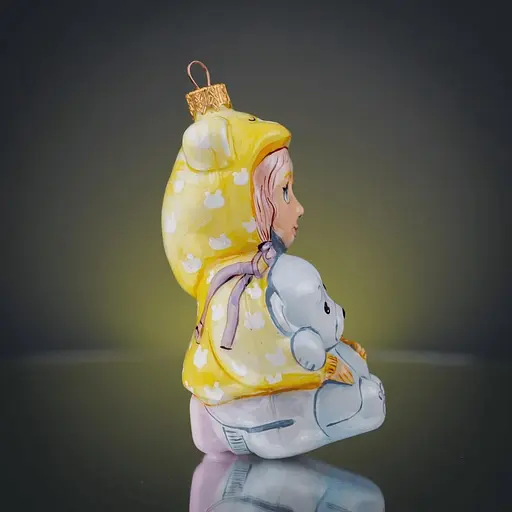 Ялинкова прикраса Різдвяні історії Маленька мрійниця скло (4820001179972) - фото 3