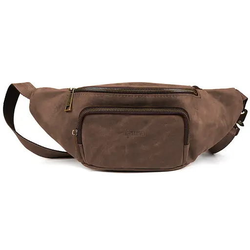 Шкіряна бананка Tarwa 14х36х8 см sum0025665 - фото 10