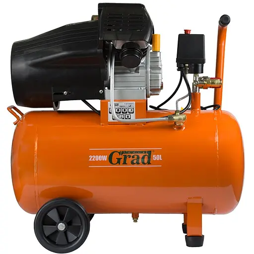 Компрессор Grad V 2.2 кВт 386 л/мин 8 бар 50 л (7043935) - фото 1