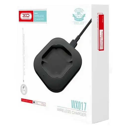 Бездротовий зарядний пристрій XO WX017 10W wireless fast charger Чорний - фото 3