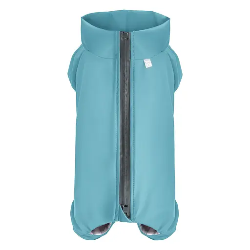 Дощовик для собак Waudog Clothes, водонепроникний, L55, В 77-79 см, С 50-55 см, блакитний - фото 2