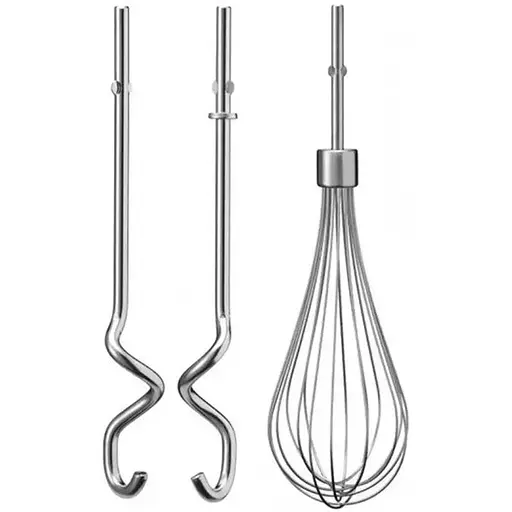 Електричний ручний міксер Sokany SK-02017 5 швидкостей 3 насадки міксер для тіста кремів і збивання 800 Вт Сірий - фото 2