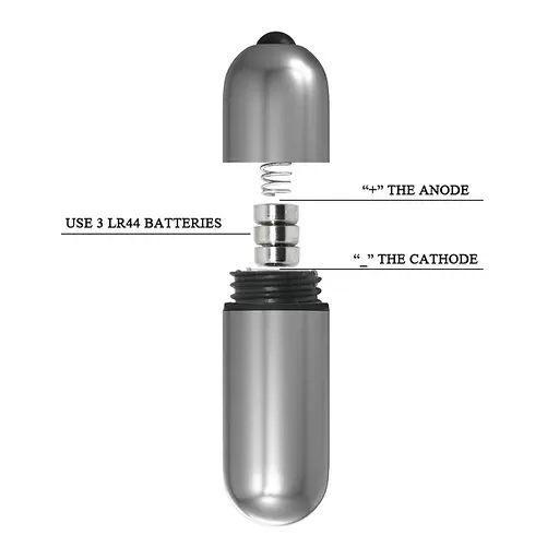 Міні-вібратор Baile Mini Vibe, 6.2 см (сріблястий) - фото 6