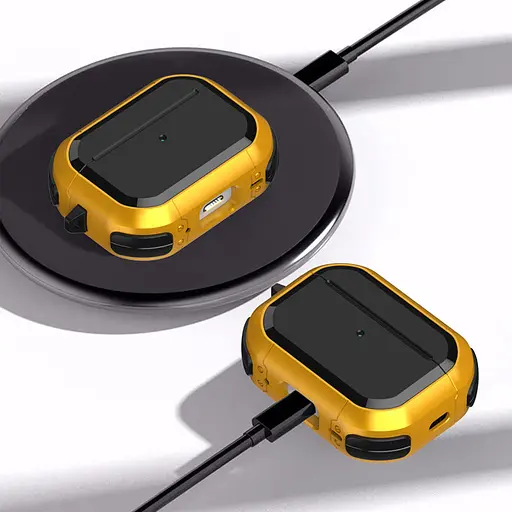 Футляр противоударный Black ed. для наушников Airpods Pro Yellow - фото 2