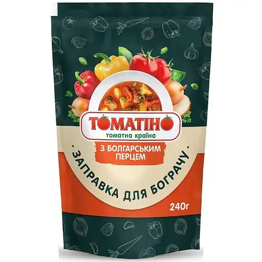 Заправка для бограчу Томатіно з болгарським перцем 240 г