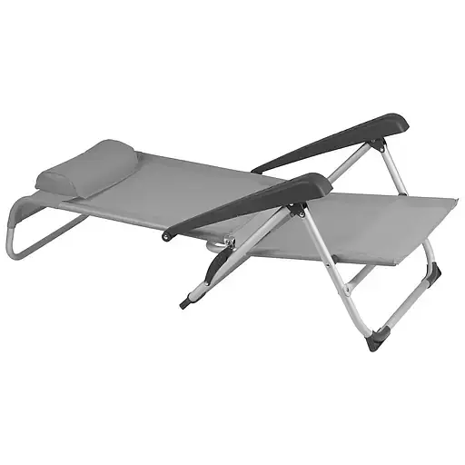 Крісло розкладне Bo-Camp Saint-Tropez сіре (DAS303395) - фото 5