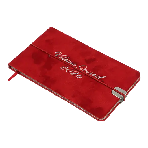 Еженедельник датированный Buromax Velour 2026 153 x 87 мм искусственная кожа красный (BM.2902-05) - фото 2