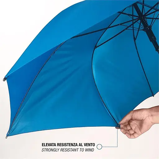 Зонтик-трость Perletti Golf XXL с системой антивитер синий (P96020-05) - фото 4