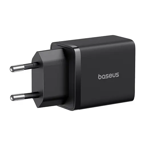Блок живлення зарядний адаптер Baseus Cube Fast Charger 2 порти C + U 30 W (P10111404113-00) чорний - фото 4