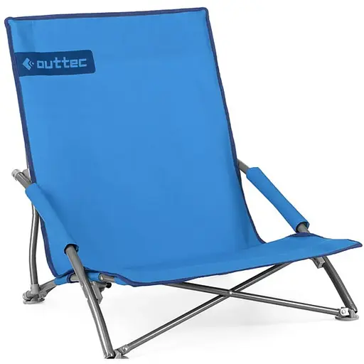 Раскладное кресло-лежак Outtec с чехлом синий