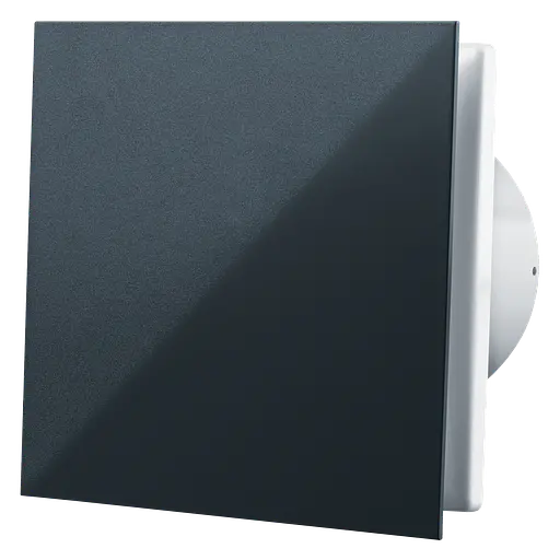 Декоративный малошумный вентилятор Vents 100 Солид ТН черный сапфир - фото 1