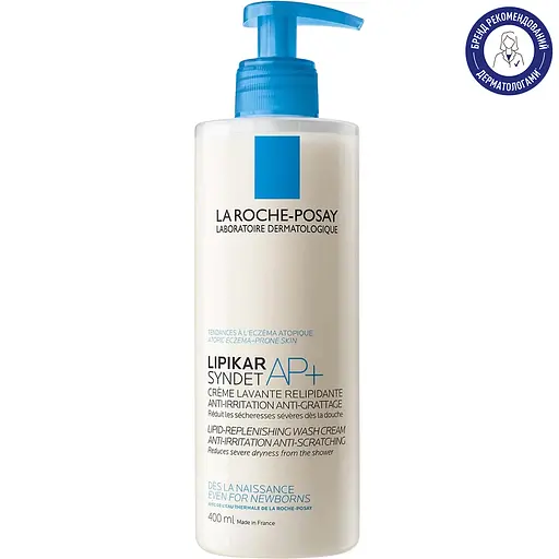 Очищающий крем-гель для тела La Roche-Posay Lipikar Syndet АР+ для сухой кожи 400 мл (M9147801) - фото 2