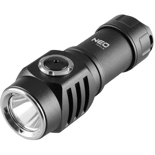 Neo Tools Фонарь ручной, 500 люмен, 10Вт, USB, 800 мАч, SST20 LED, алюминиевый, индикатор заряда, IPX4
