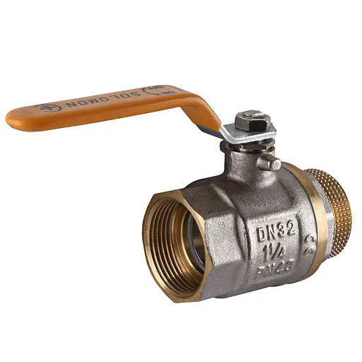 Кран кульовий прямий Solomon 1 1/4″ ЗВ ЖР PN40 В1002FM - фото 2