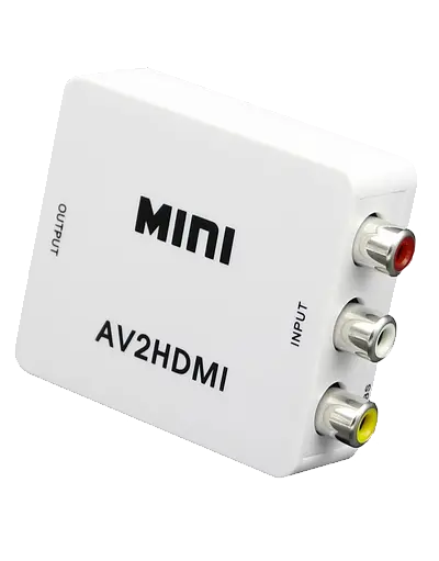 Конвертор-переходник из AV в HDMI - вход 3RCA (мама) на выход HDMI (мама)