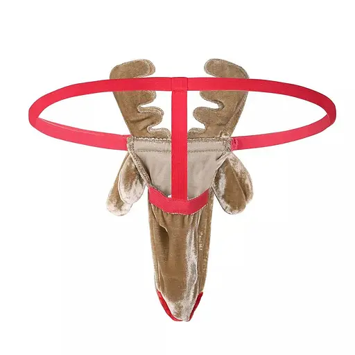 Чоловічі стрінги "Лісовий олень" L Коричневий K000024 - фото 3