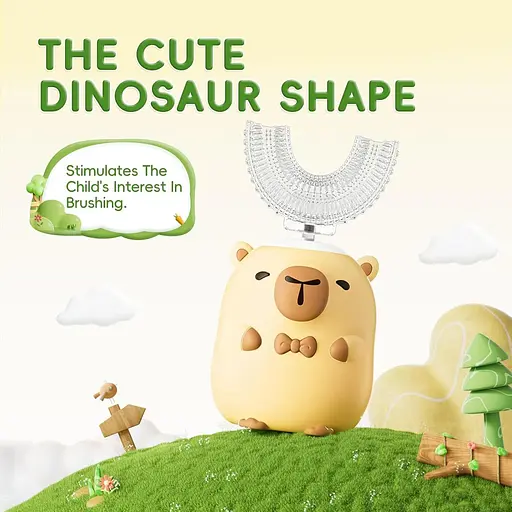 Детская электрическая зубная щетка U-образная с 6 головками щетки - фото 4