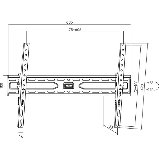 Крепление для телевизора ITech PLB-3 600х400 37"-86" [135311] - фото 5